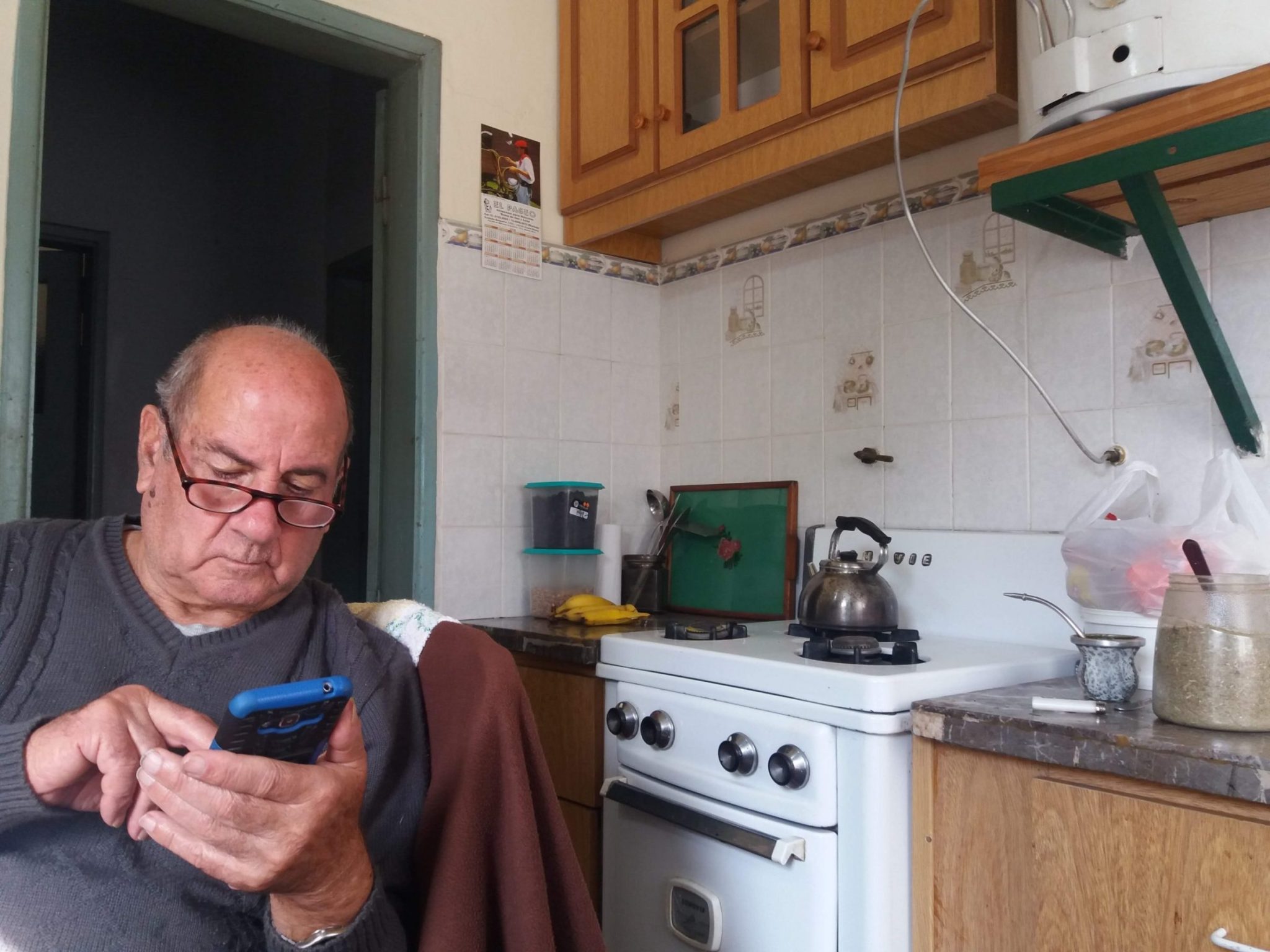 Antonio camina lento