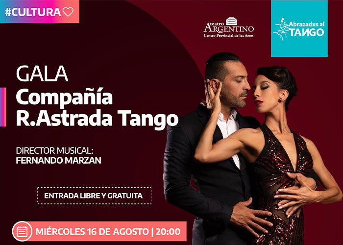 “Abrazadxs al Tango” regresa al Teatro Argentino con una gala especial