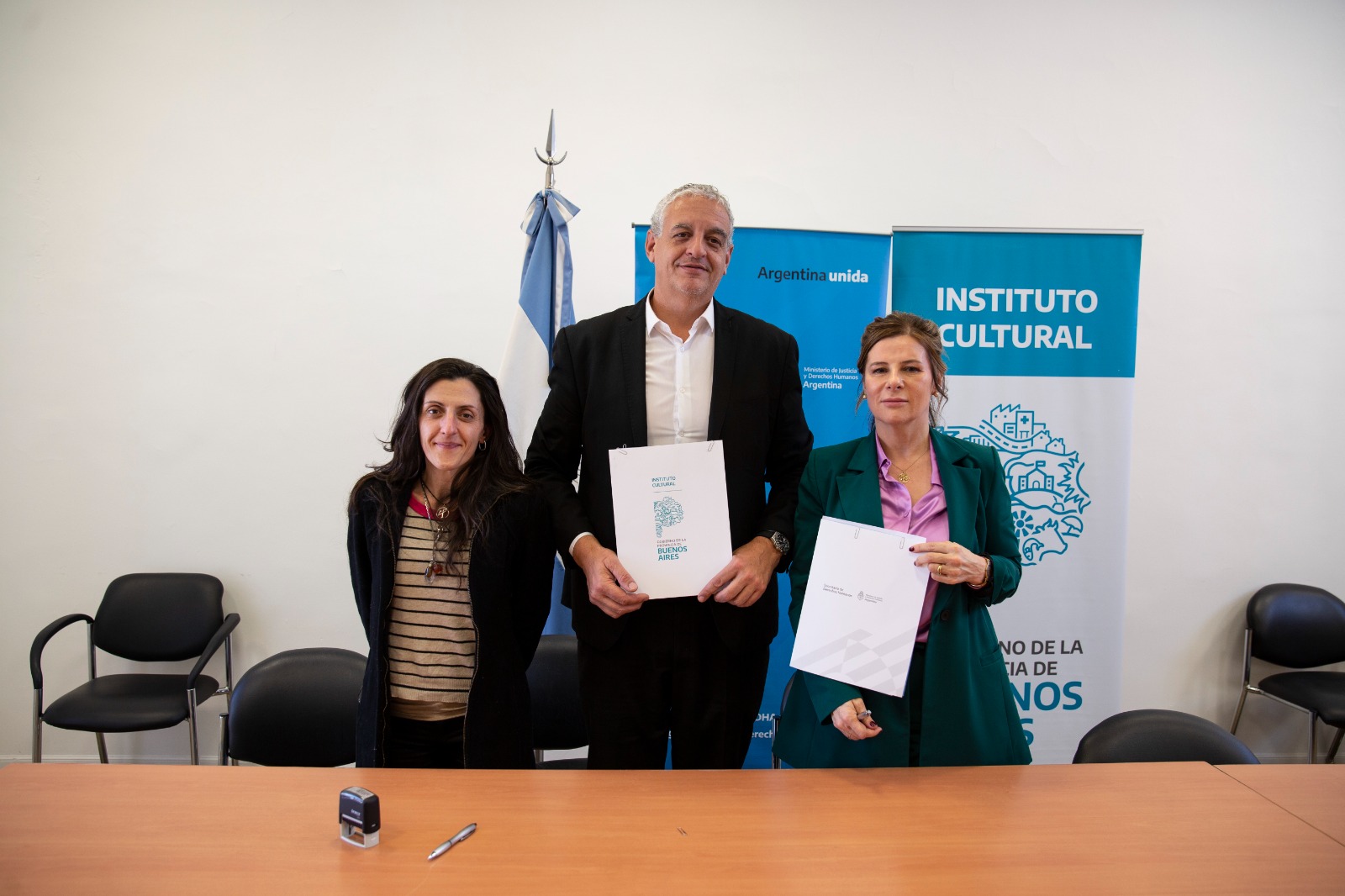 La Secretaría de Derechos Humanos y el Instituto Cultural de la Provincia de Buenos Aires firmaron un convenio marco de cooperación