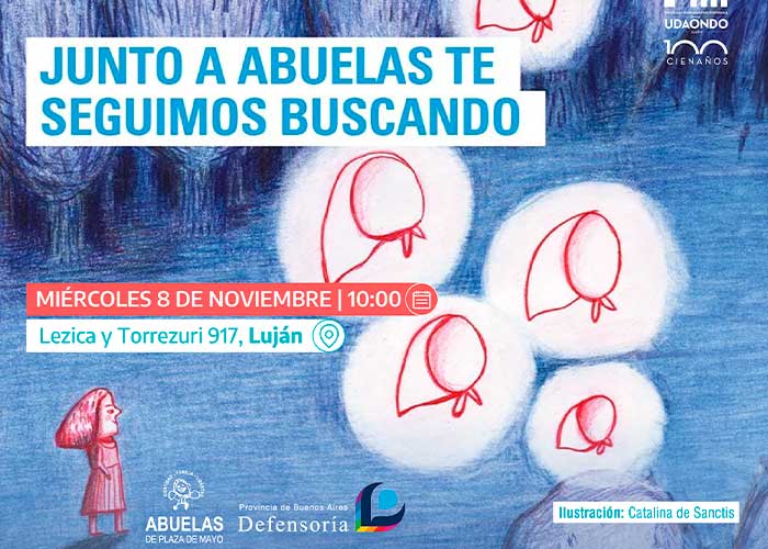 Se realizará el taller “Junto a Abuelas te seguimos buscando”