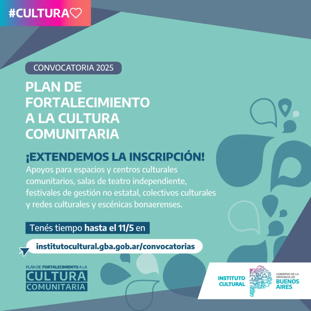 Se extiende el plazo de inscripción del Plan de Fortalecimiento a la Cultura Comunitaria