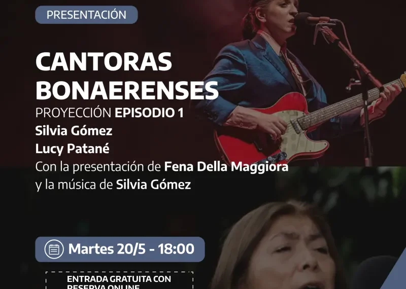Se proyecta el primer episodio de la serie Cantoras Bonaerenses en el Teatro Argentino